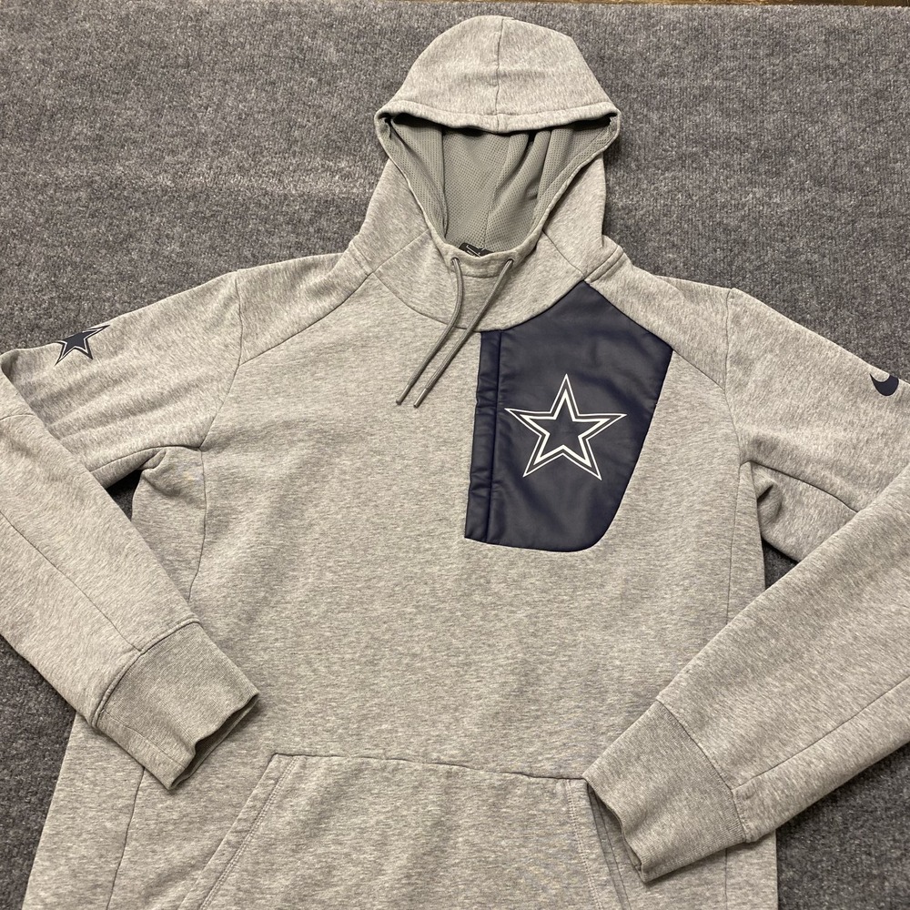 Dallas Cowboys Nike Team Apparel Hoodie Mens Large Zipper Pocket Pullover